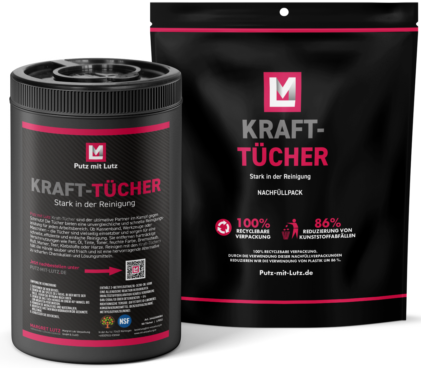 Spendeeimer und Nachfüllpackung Image